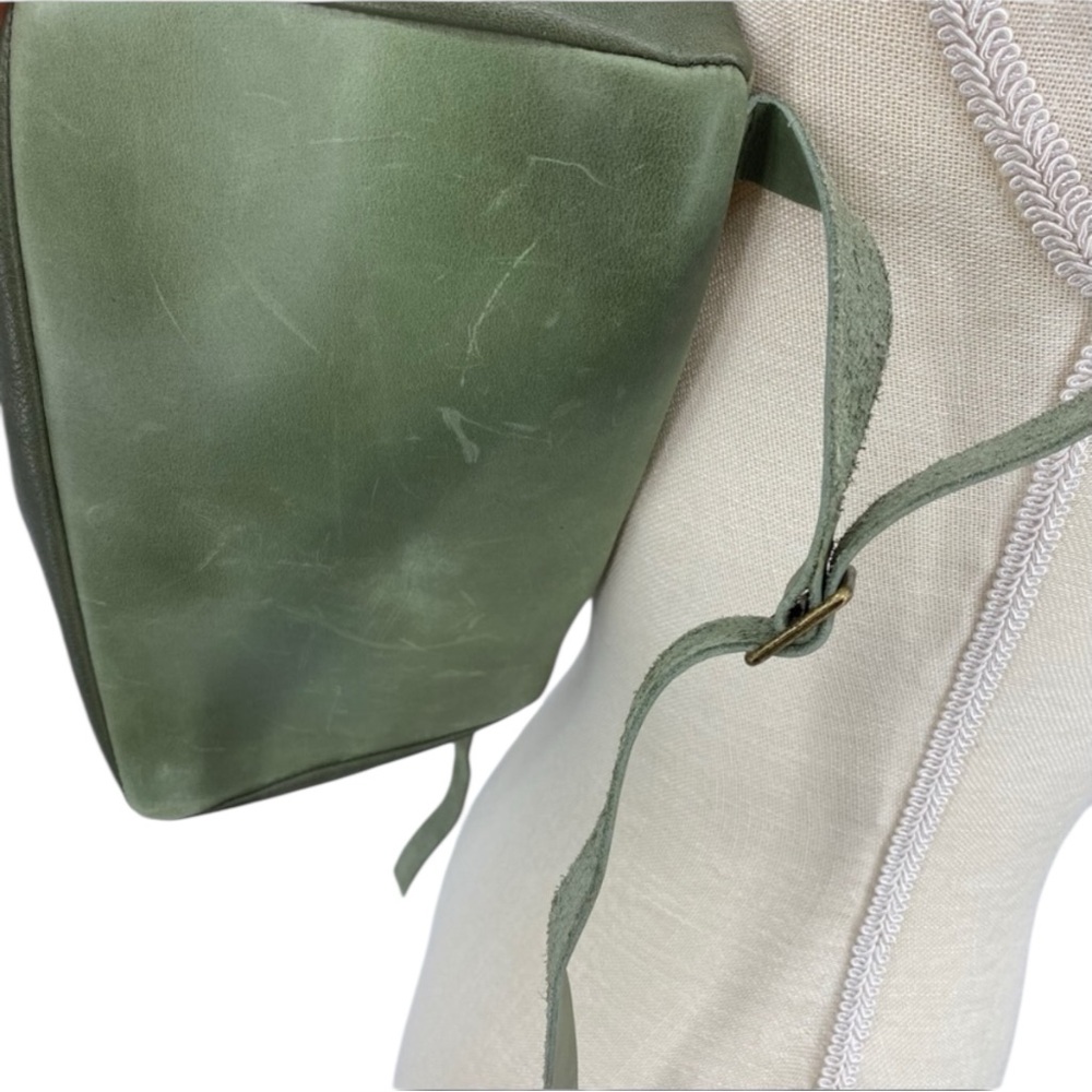 šONA VILLIERšOlive HANDCRAFTED Leather Backpack - Picture 13 of 15